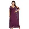 ৬ পার্ট ধুতি জাম কালার Night Dress