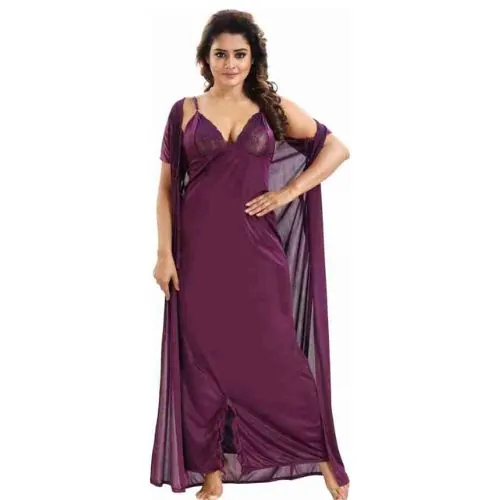 ৬ পার্ট ধুতি জাম কালার Night Dress