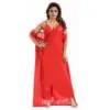 ৬ পার্ট ধুতি রেড অরেঞ্জ কালার Night Dress