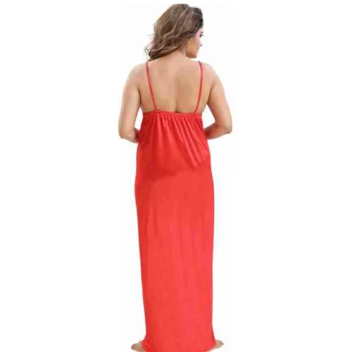৬ পার্ট ধুতি রেড অরেঞ্জ কালার Night Dress
