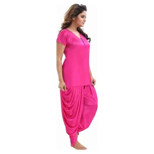 ৬ পার্ট ধুতি পিংক কালার Night Dress