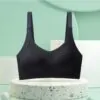 Valene Superior Lightly Lined Seamless Bra - Black