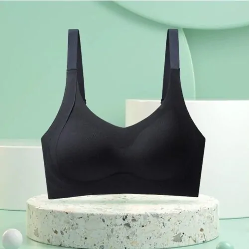 Valene Superior Lightly Lined Seamless Bra - Black