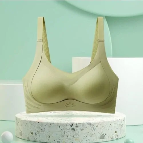 Valene Superior Lightly Lined Seamless Bra - Green