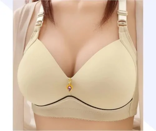 Women Fashionable Push Up Bra Skin Color