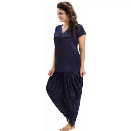 ৬ পার্ট ধুতি নেভি Blue কালার Night Dress