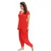 ৬ পার্ট ধুতি রেড অরেঞ্জ কালার Night Dress
