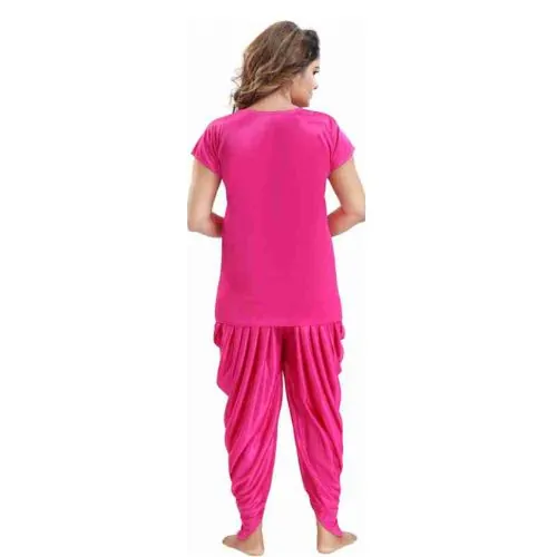 ৬ পার্ট ধুতি পিংক কালার Night Dress