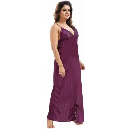 ৬ পার্ট ধুতি জাম কালার Night Dress
