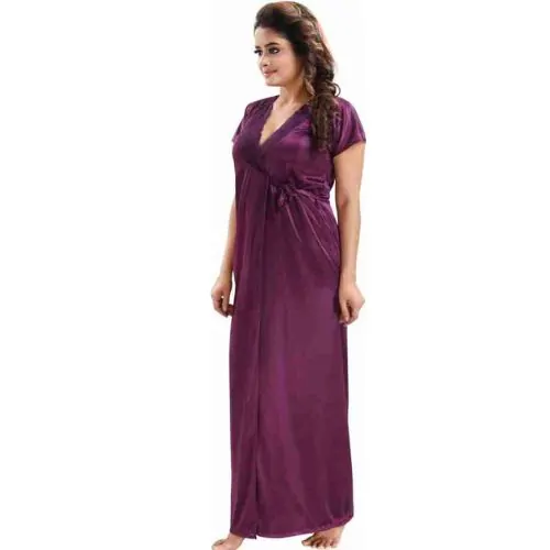 ৬ পার্ট ধুতি জাম কালার Night Dress