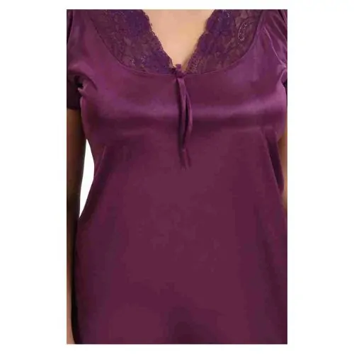 ৬ পার্ট ধুতি জাম কালার Night Dress